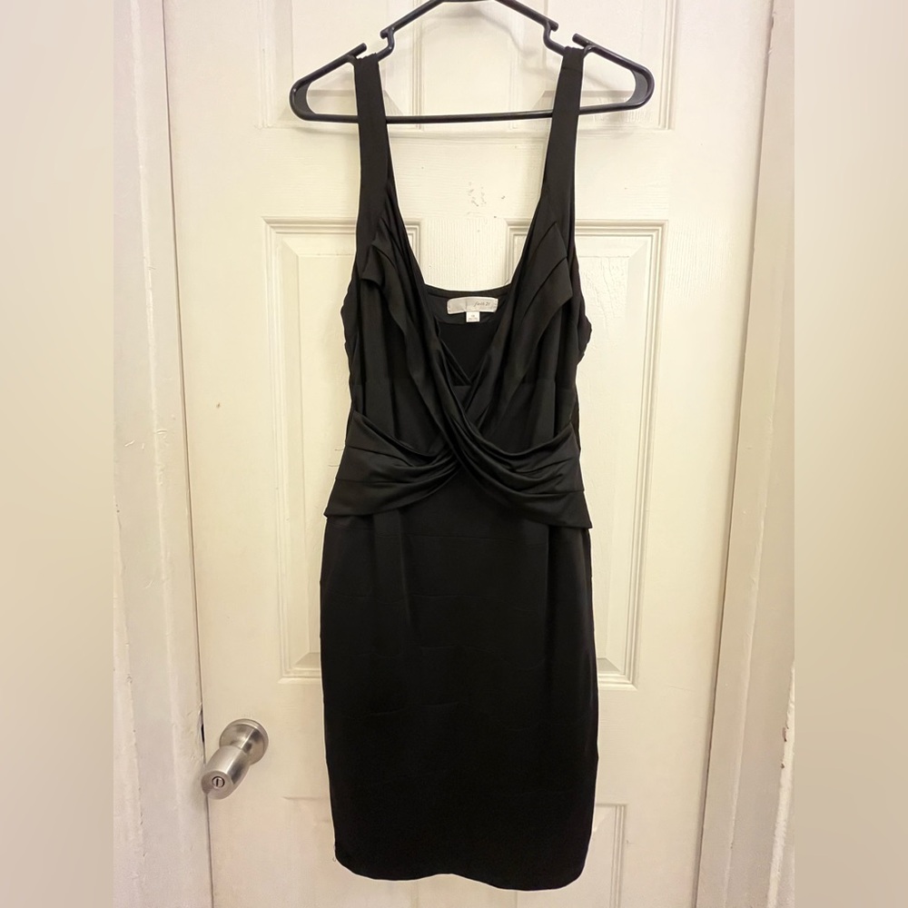 Black Plus Size Formal V-Neck Party Dress 1X
